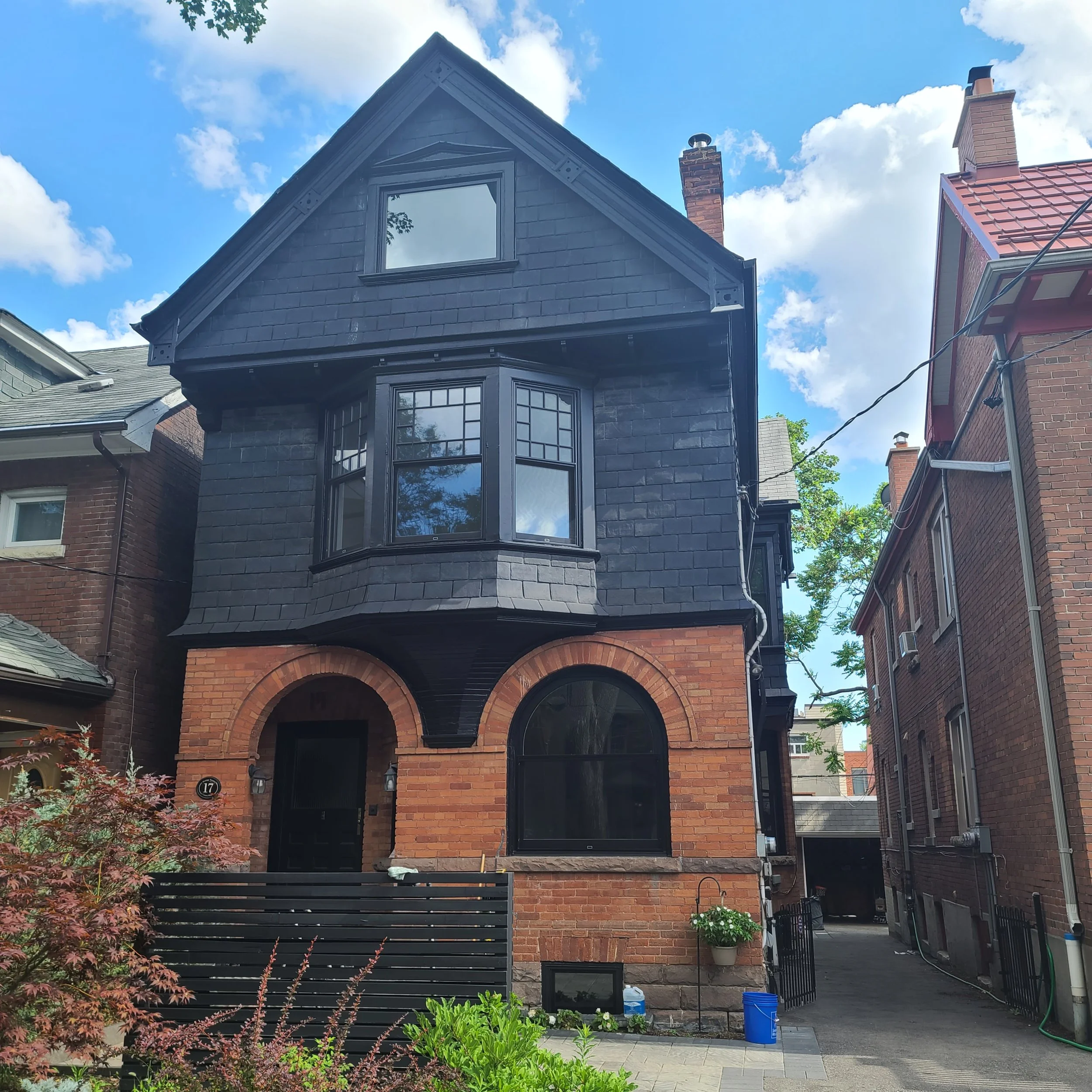 Exterior house painting project