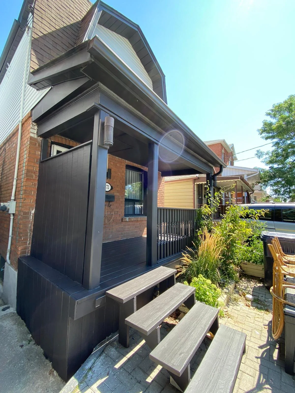 Exterior painting — suburban home