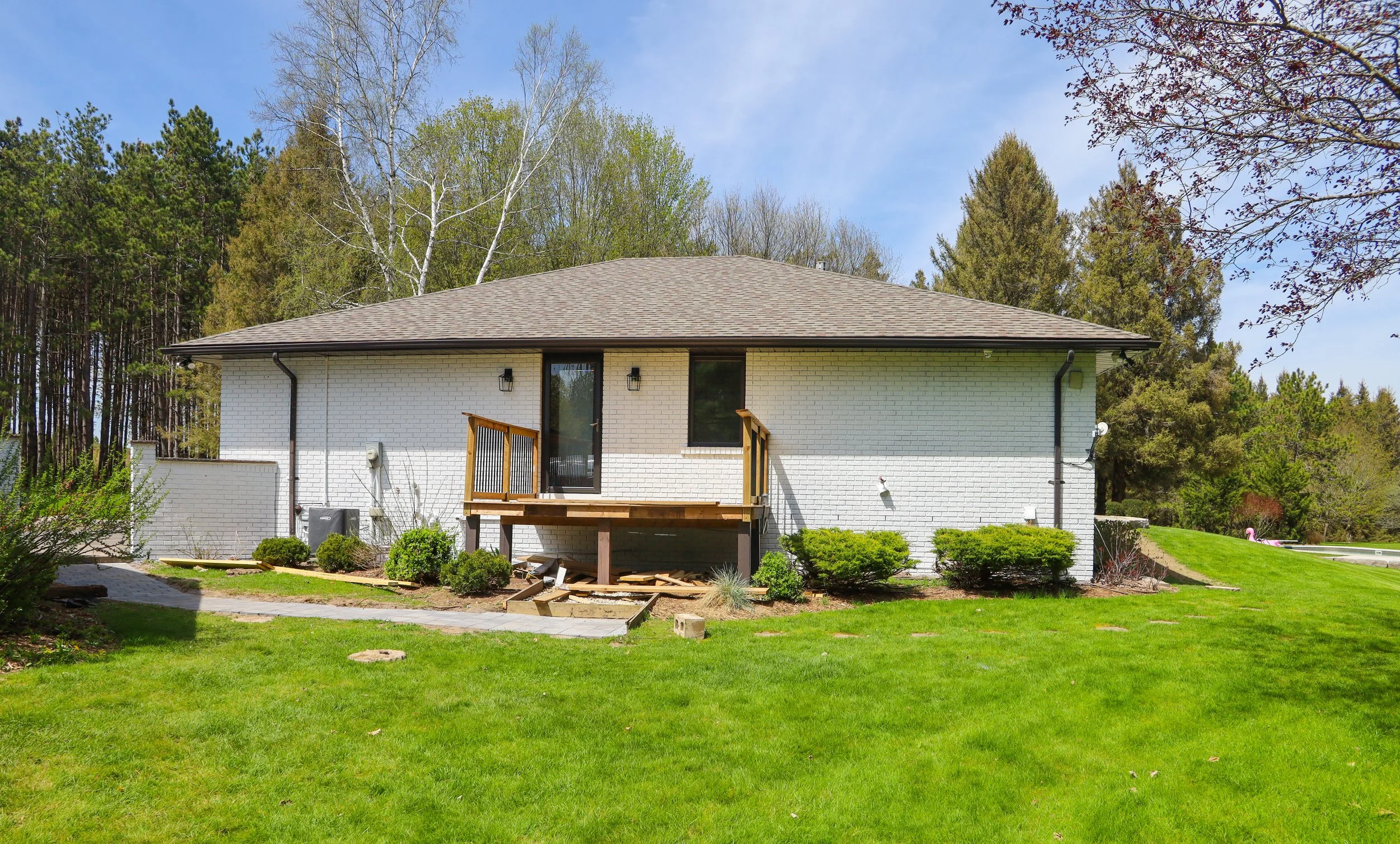 Exterior painting — multi-storey home