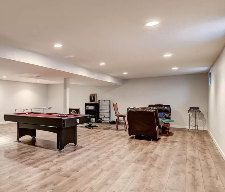 Interior painting contractor at work