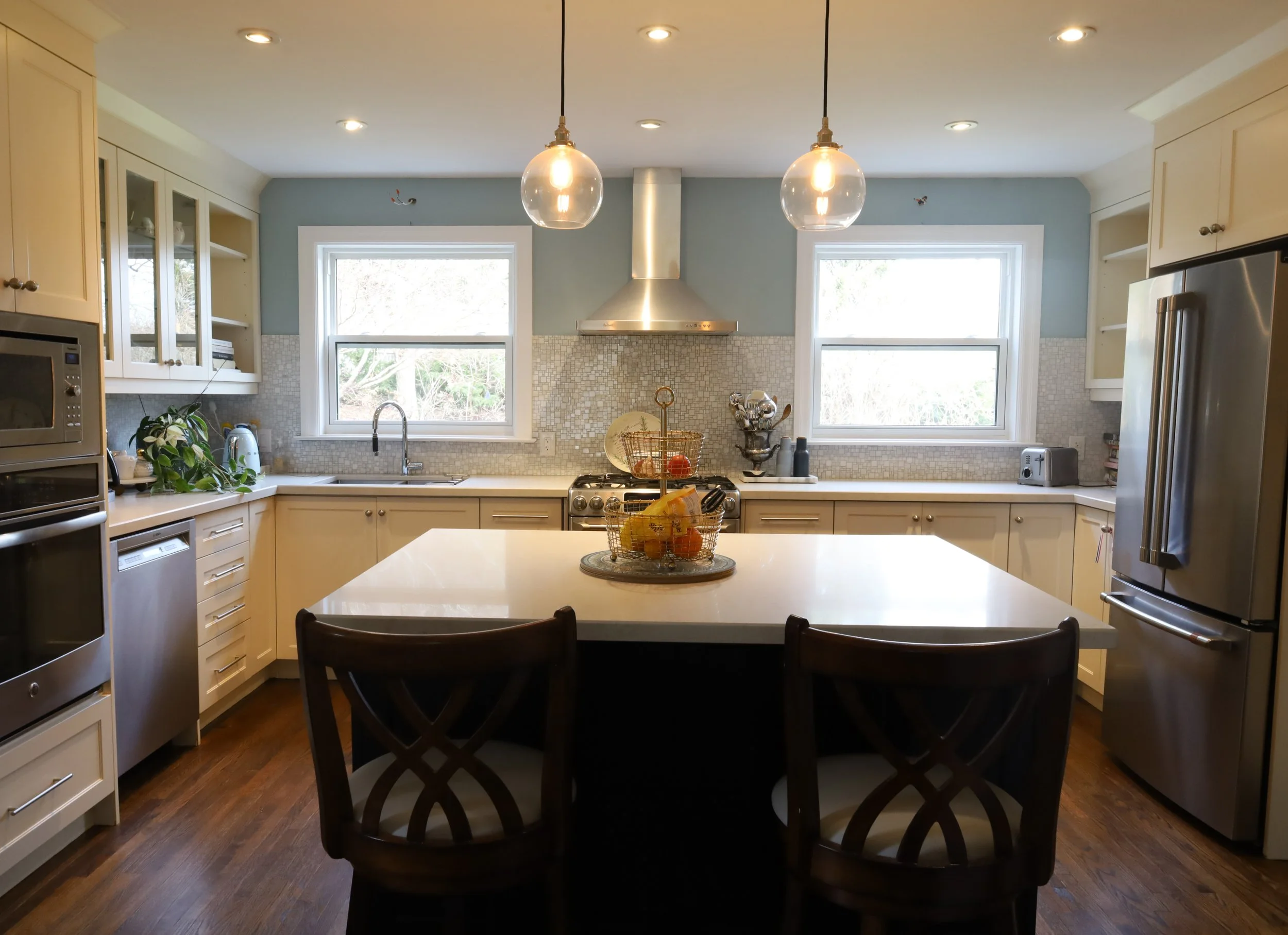 Interior painting — living room